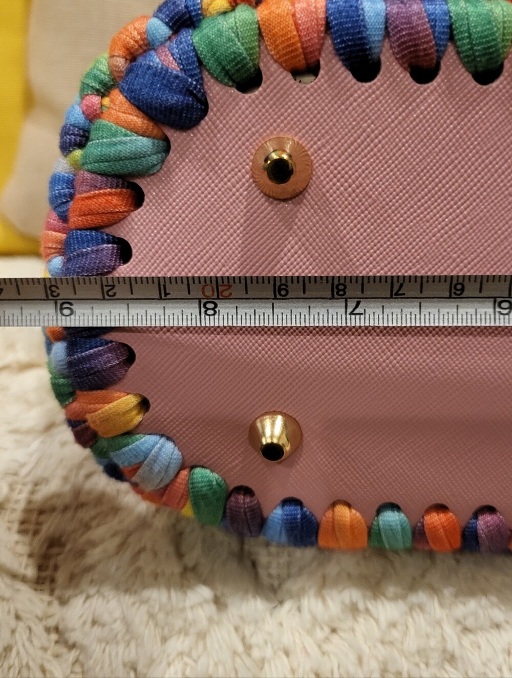 Handcrafted (By Hubby) Crochet Handbag With Charm - NWT - Picture 6 of 8